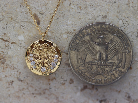 STG 18K Gold Plated Gemini Constellation Zodiac Pendant Necklace (May 21 - June 20) – Dainty Astrology Jewelry for Twins