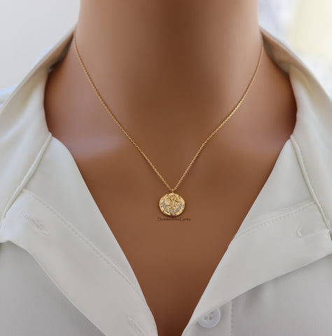 STG 18K Gold Plated Gemini Constellation Zodiac Pendant Necklace (May 21 - June 20) – Dainty Astrology Jewelry for Twins
