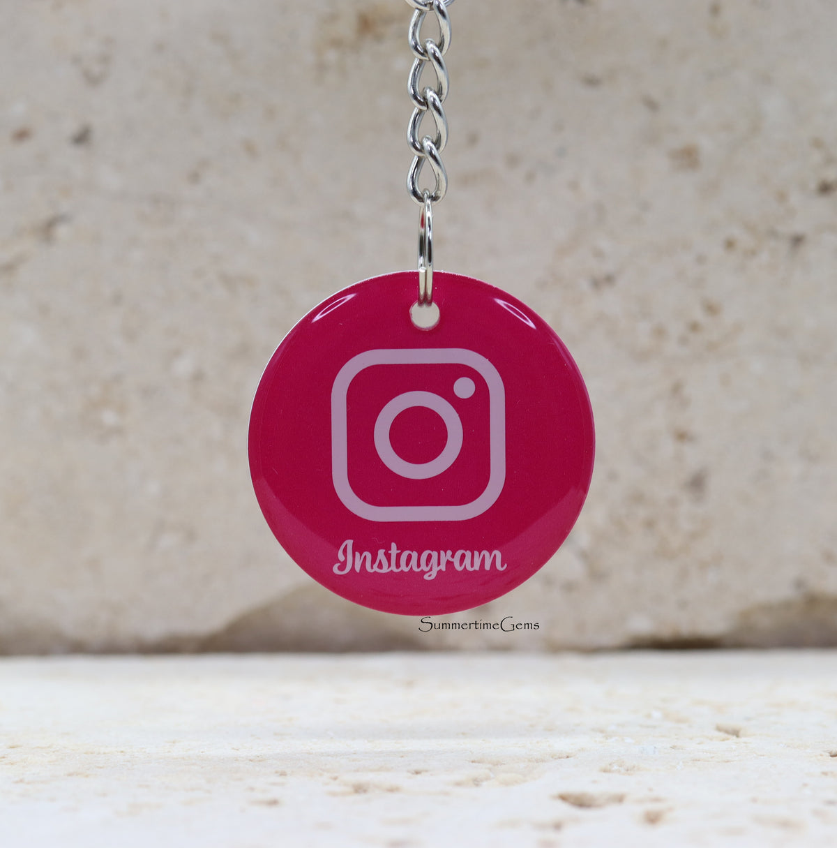 STG Custom Instagram Keychain – Tap to Share Your Profile Instantly | Personalized Social Media Keychain for Creators & Small Businesses