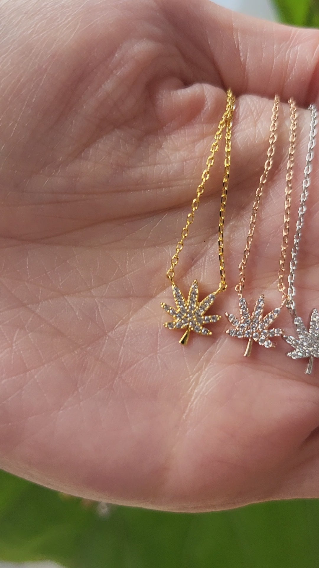 STG 18k Gold Plated Jewel MJ Pendant Necklace