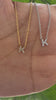 STG 18K Gold Plated Dainty Mini Rhinestone Initial "K" Pendant Necklace – Personalized Letter Jewelry for Women