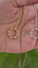 STG 18K Gold Plated Sunburst Pendant Necklace – Dainty Celestial Jewelry for Women