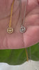 STG 14K Gold Plated CZ Smiley Face Pendant Necklace – Sparkly Happy Face Charm for Trendy Everyday Style