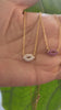 STG 18K Gold Plated Sparkly Rhinestone Lips Pendant Necklace – Bold, Flirty Statement Jewelry