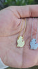 STG 18K Gold Plated Dainty Brushed Michigan State Pendant Necklace – Minimalist State Pride Jewelry