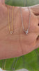 STG 18K Gold Plated Dainty Mini Rhinestone Initial "P" Pendant Necklace – Sparkly Personalized Letter Jewelry Gift