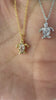 STG 18K Gold Plated Dainty CZ Turtle Pendant Necklace – Sparkly Ocean-Inspired Jewelry Gift