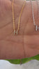 STG 18K Gold Plated Dainty Mini Rhinestone Initial "H" Pendant Necklace – Personalized Letter Jewelry
