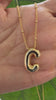 STG 18K Gold Plated Balloon Initial "C" Pendant Necklace – Trendy Puffy Letter Necklace for Custom Everyday Glam