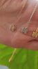STG 18K Gold Plated Dainty Gemmed Butterfly Necklace – Sparkly Minimalist Jewelry for Nature Lovers