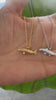 STG 18K Gold Plated Dainty 3D Fish Pendant Necklace – Ocean-Inspired Minimalist Jewelry for Beach Lovers & Dreamers