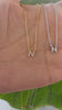 STG 18K Gold Plated Dainty Mini Rhinestone Initial "N" Pendant Necklace – Sparkly Personalized Jewelry for Everyday Wear