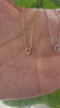 STG 18K Gold Plated Dainty Mini Rhinestone Initial "G" Pendant Necklace – Sparkly Personalized Letter Jewelry Gift