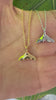 STG 18K Gold Plated Dainty Whale Tail Pendant Necklace – Ocean-Inspired Jewelry for Beach Lovers and Free Spirits