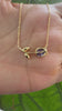 STG 18K Gold Plated February Amethyst Birthstone Tulip Pendant Necklace – Elegant Jewelry Gift for February Birthdays