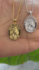 STG 18K Gold Plated St. Thomas Oval Pendant Necklace – Faith-Inspired Religious Jewelry for Everyday Wear