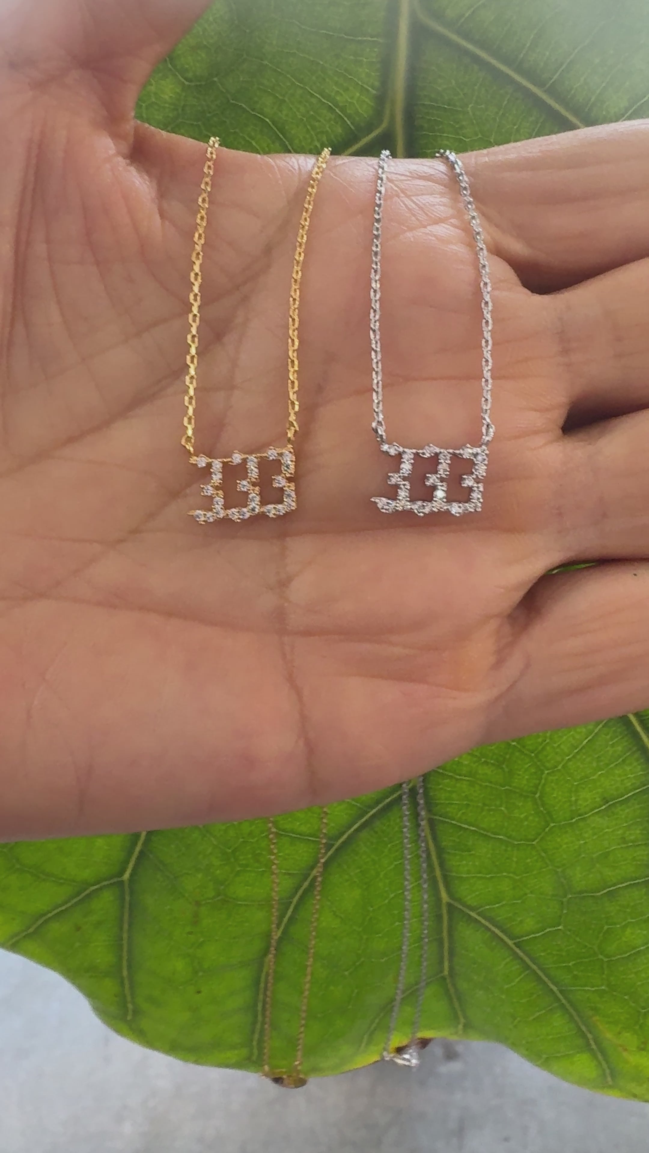 STG 18K Gold Plated Pave Angel Number 333 Pendant Necklace – Spiritual Alignment & Growth Jewelry