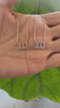 STG 18K Gold Plated Pave Angel Number 333 Pendant Necklace – Spiritual Alignment & Growth Jewelry