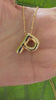 STG 18K Gold Plated Balloon Initial "P" Pendant Necklace – Trendy Puffy Letter Necklace for Personalized Everyday Shine