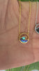 STG 18K Gold Plated Wave Coin Pendant Necklace – Minimalist Ocean-Inspired Necklace for Beach Lovers