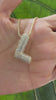 STG Pave Bubble Initial "L" Pendant Necklace – Trendy 100% Alloy Rhinestone Letter Necklace for Personalized Sparkle