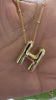 STG 18K Gold Plated Balloon Initial "H" Pendant Necklace – Trendy Puffy Letter Necklace for Personalized Everyday Glam
