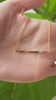 STG 18K Gold Plated Dainty Rainbow Bar Pendant Necklace – Colorful Minimalist Pride Jewelry