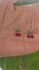 STG 18K Gold Plated Epoxy Cherry Pendant Necklace – Cute Y2K-Inspired Fruit Jewelry for a Playful Pop
