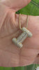 STG Pave Bubble Initial "I" Pendant Necklace – Sparkly 100% Alloy Letter Necklace for Bold Personalized Style