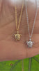 STG 18K Gold Plated CZ Studded Turtle Pendant Necklace for Women – Sparkling Sea Life Jewelry Gift