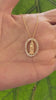 STG 18K Gold Plated Dainty Virgin Mary Statue Pendant Necklace – Elegant Catholic Jewelry for Faith, Grace & Protection