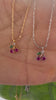 STG 18K Gold Plated Mini Cherry Pendant Necklace – Cute & Dainty Fruit Jewelry for Everyday Style