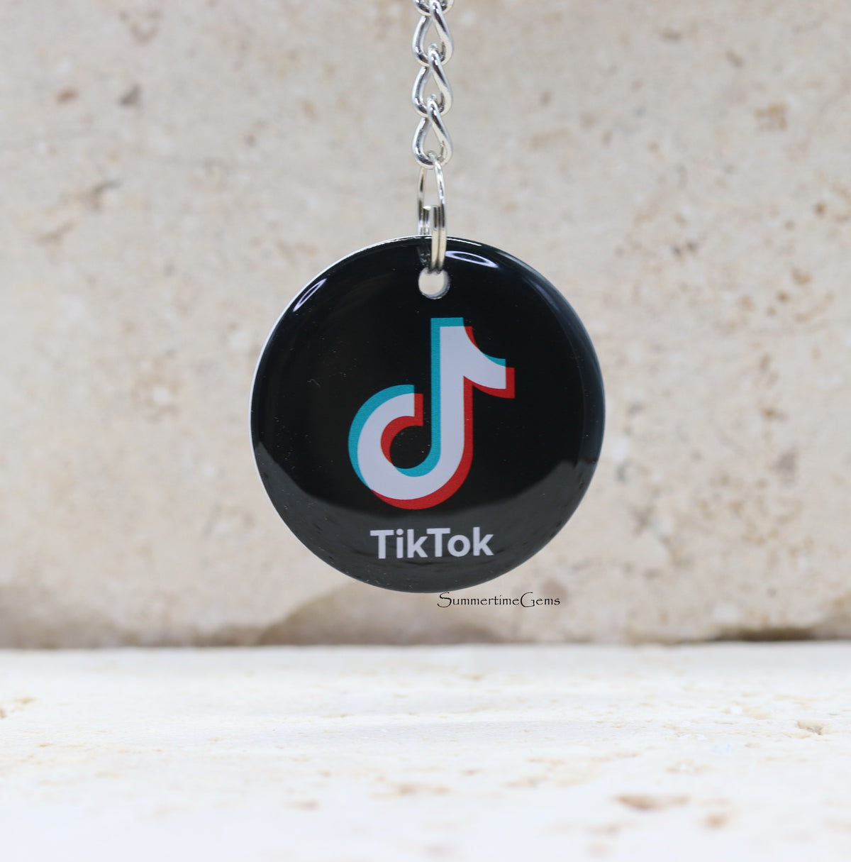 STG Custom TikTok Keychain – Tap to Share Your Profile Instantly | Personalized Social Media Keychain for Creators & Small Businesses