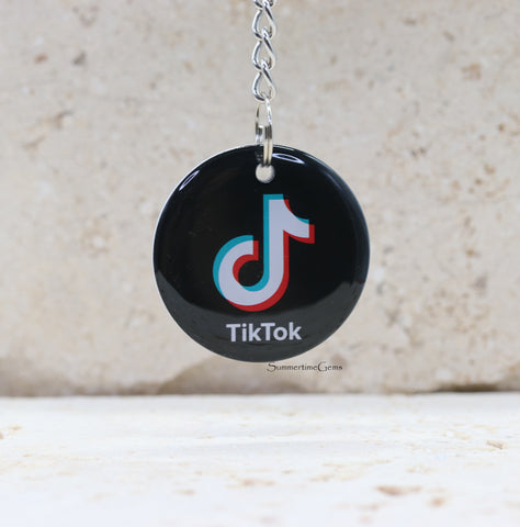 STG Custom TikTok Keychain – Tap to Share Your Profile Instantly | Personalized Social Media Keychain for Creators & Small Businesses